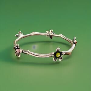 MINT CONDITION James Avery Retired Spring Blossom Twig Branch Bracelet M